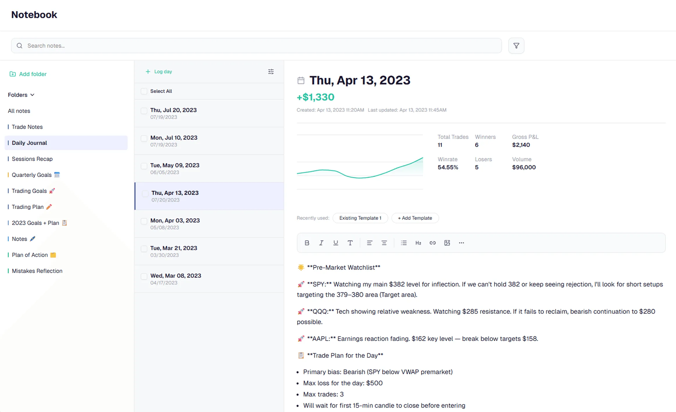 Minta Capital dashboard preview